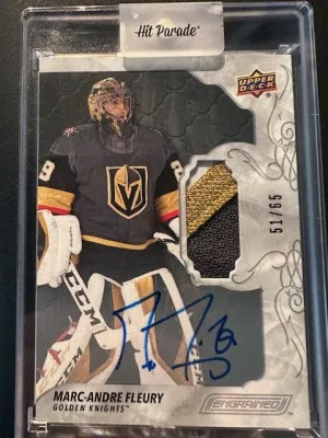 2019-20 Engrained - Marc Andre Fleury - Patch auto /65 front